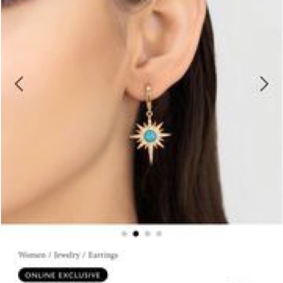 Latelita gorgeous sunburst/starburst earrings, lightweight and lovely - Picture 3 of 4
